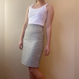 Vintage Wool Pencil Skirt Made in Italy